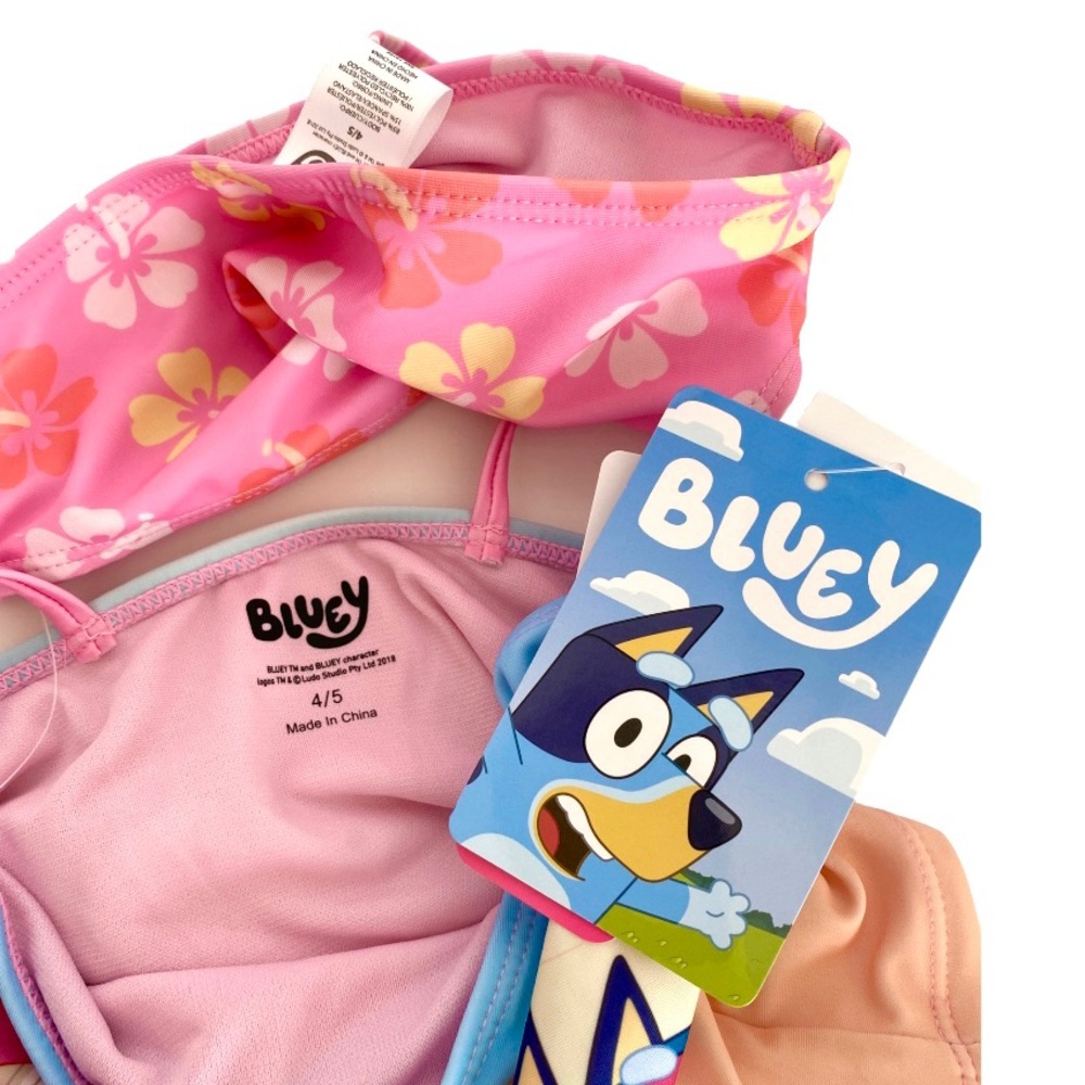Bluey Girls Tankini 2 Piece Swimsuit - Picture 4 of 9